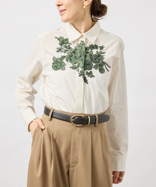 VERMEIL par iena(ヴェルメイユパーイエナ)の「mii ミイ Hand Embroidered シャツ(シャツ/ブラウス・レディース・アイボリー・FREE)」の15枚目の写真