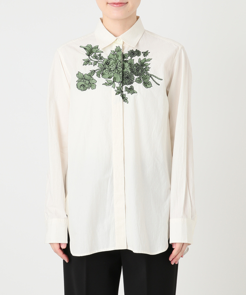 VERMEIL par iena(ヴェルメイユパーイエナ)の「mii ミイ Hand Embroidered シャツ(シャツ/ブラウス・レディース・アイボリー・FREE)」の10枚目の写真