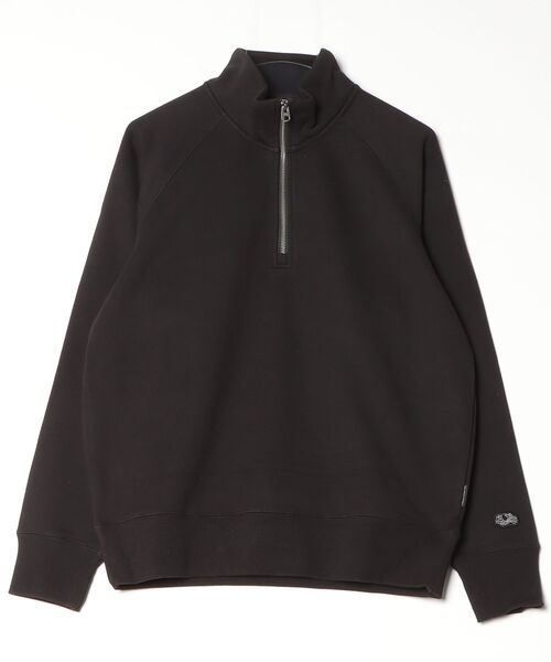 FRUIT OF THE LOOM(フルーツオブザルーム)の「【FRUIT OF THE LOOM/フルーツオブザルーム】Heritage half zip sweat / ヘリテージハーフジップスエット(スウェット・レディース・ブラック・M)」の1枚目の写真