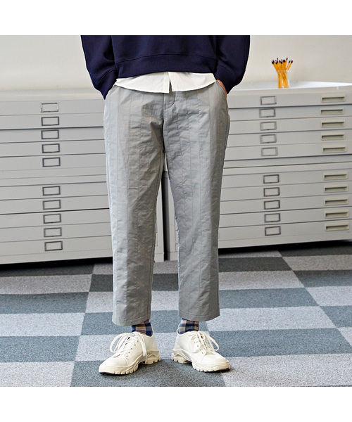 CUSTOMUS(カスタムアース)の「キルティングEバンディングパンツCFS23WWPTB06(その他パンツ・メンズ・グレー/ネイビー・LARGE/MEDIUM/X-LARGE)」の1枚目の写真