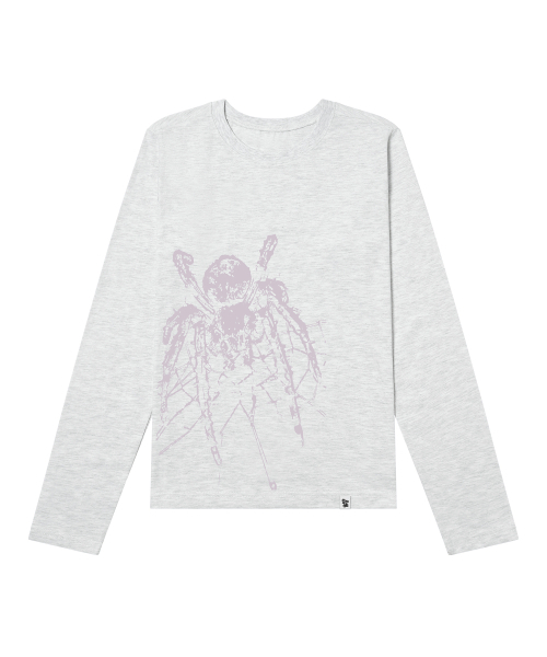 GRAVER（グレーバー）の「[UNISEX]HARMLES ロングスリーブ_3color（Tシャツ/カットソー・レディース・ホワイト/ブラック/ホワイト系その他2・MEDIUM/LARGE）」の6枚目の写真