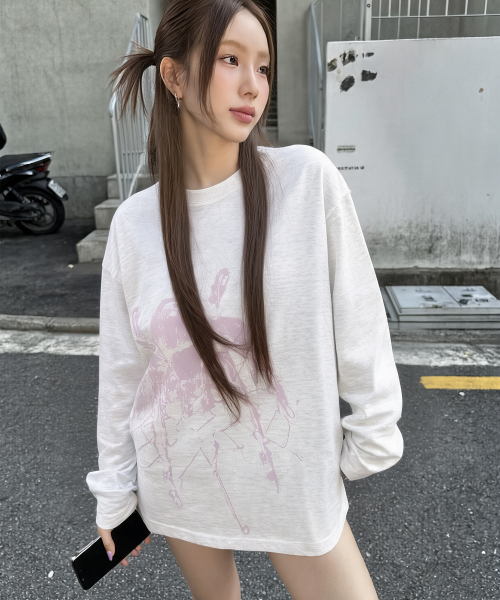 GRAVER（グレーバー）の「[UNISEX]HARMLES ロングスリーブ_3color（Tシャツ/カットソー・レディース・ホワイト/ブラック/ホワイト系その他2・MEDIUM/LARGE）」の11枚目の写真