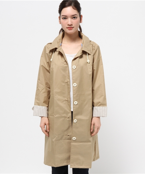 LBC（エルビーシー）の「レインコート ワーク（レインコート/ポンチョ・レディース・ネイビー/ベージュ/グリーン・ONE SIZE）」の2枚目の写真