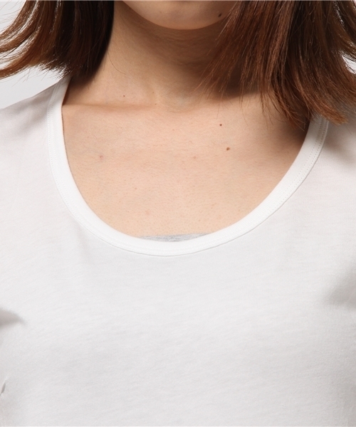 MOUSSY（マウジー）の「U/N BASIC TEE（Tシャツ/カットソー・レディース・ブラック/オフホワイト・1/2）」の6枚目の写真