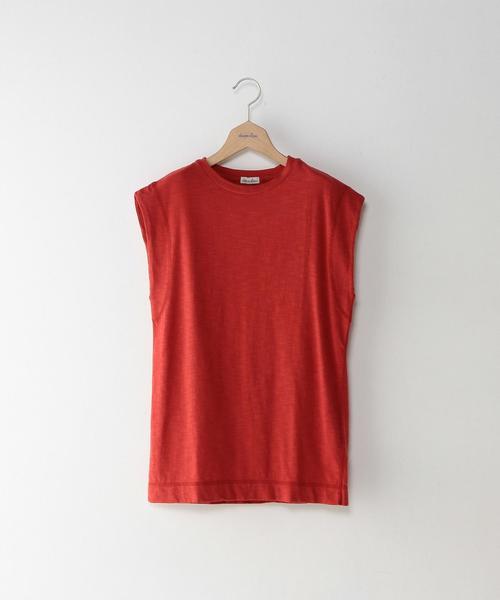 Steven Alan(スティーブンアラン)の「<Steven Alan>SLAB COTTON NO SLEEVE/ノースリーブ◆(Tシャツ/カットソー・レディース・ホワイト/ピンク/レッド/マスタード/ブラック/グレー・フリー)」の6枚目の写真