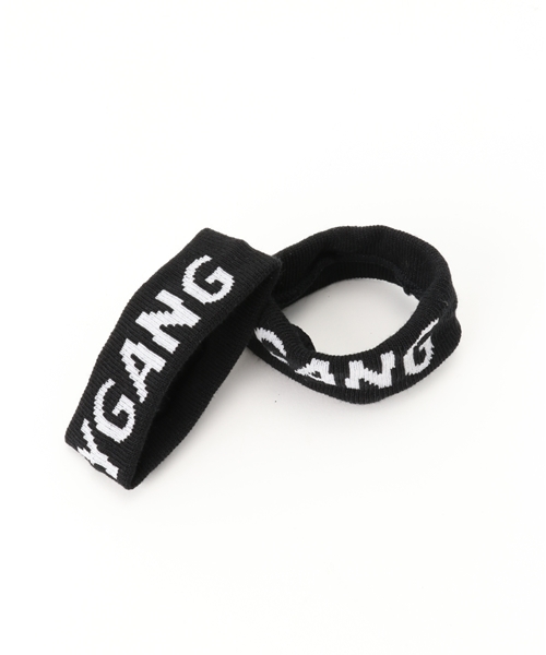 CHUBBYGANG（チャビーギャング）の「ロゴ2Pリストバンド（その他小物・キッズ・ブラック/ホワイト・FREE）」の3枚目の写真