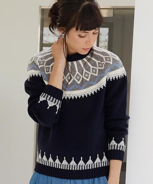 ダークネイビー タートルネックセーター　ラメ ダークネイビー タートルネックセーター ラメ セール】 ファインウール