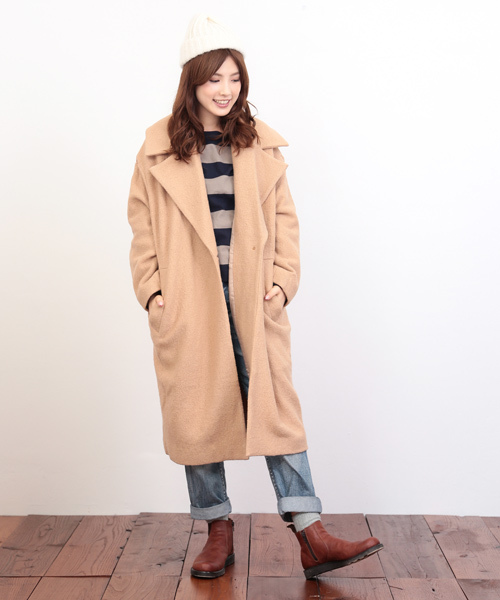 CUBE SUGAR（キューブシュガー）の「USコットン 14/-空紡糸天竺 ボトル入り太ボーダーBIGボート（Tシャツ/カットソー・レディース・ホワイト×ブラック/グレー系その他/ホワイト×グレー/ホワイト×イエロー・M）」の15枚目の写真