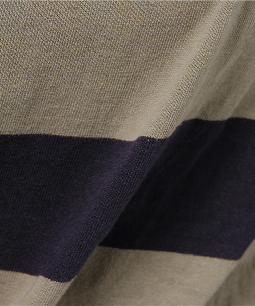 CUBE SUGAR（キューブシュガー）の「USコットン 14/-空紡糸天竺 ボトル入り太ボーダーBIGボート（Tシャツ/カットソー・レディース・ホワイト×ブラック/グレー系その他/ホワイト×グレー/ホワイト×イエロー・M）」の11枚目の写真