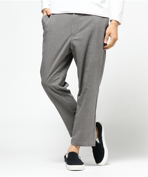 WEGO(ウィゴー)の「WEGO/裏起毛ストレッチテーパードパンツ(その他パンツ・メンズ・ライトグレー/ブルー系その他2/ブラック・MEDIUM/LARGE)」の14枚目の写真