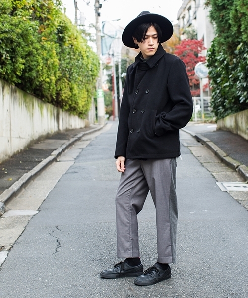 WEGO(ウィゴー)の「WEGO/裏起毛ストレッチテーパードパンツ(その他パンツ・メンズ・ライトグレー/ブルー系その他2/ブラック・MEDIUM/LARGE)」の16枚目の写真