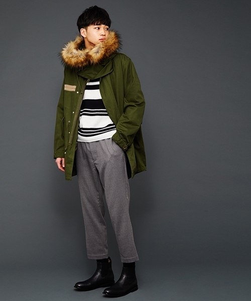 WEGO(ウィゴー)の「WEGO/裏起毛ストレッチテーパードパンツ(その他パンツ・メンズ・ライトグレー/ブルー系その他2/ブラック・MEDIUM/LARGE)」の17枚目の写真