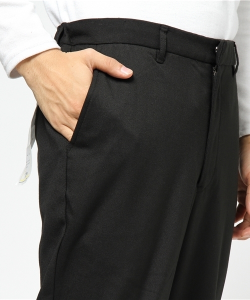 WEGO(ウィゴー)の「WEGO/裏起毛ストレッチテーパードパンツ(その他パンツ・メンズ・ライトグレー/ブルー系その他2/ブラック・MEDIUM/LARGE)」の9枚目の写真