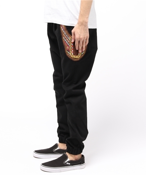 ALDIES（アールディーズ）の「Decoration Easy PT 刺繍 リブ ロングパンツ（その他パンツ・メンズ・ベージュ/ネイビー/ブラック/オリーブ・LARGE/SMALL/X-LARGE/MEDIUM）」の5枚目の写真