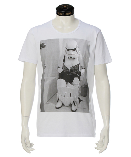 NO COMMENT PARIS（ノーコメントパリ）の「【NO COMMENT PARIS】MENS T-Shirt star wars toilet/SWA07（Tシャツ/カットソー・メンズ・ホワイト・SMALL/MEDIUM）」の2枚目の写真