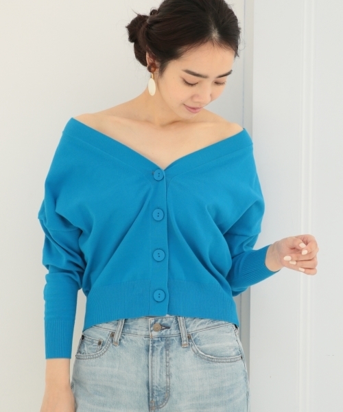 A part by（アパートバイ）の「14GHTCドルマンVカーディガン 745147 （カーディガン/ボレロ・レディース・ブラック/ホワイト/レッド/グレー/ブルー・FREE）」の5枚目の写真