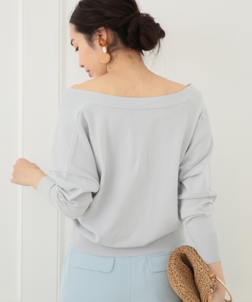 A part by（アパートバイ）の「14GHTCドルマンVカーディガン 745147 （カーディガン/ボレロ・レディース・ブラック/ホワイト/レッド/グレー/ブルー・FREE）」の9枚目の写真