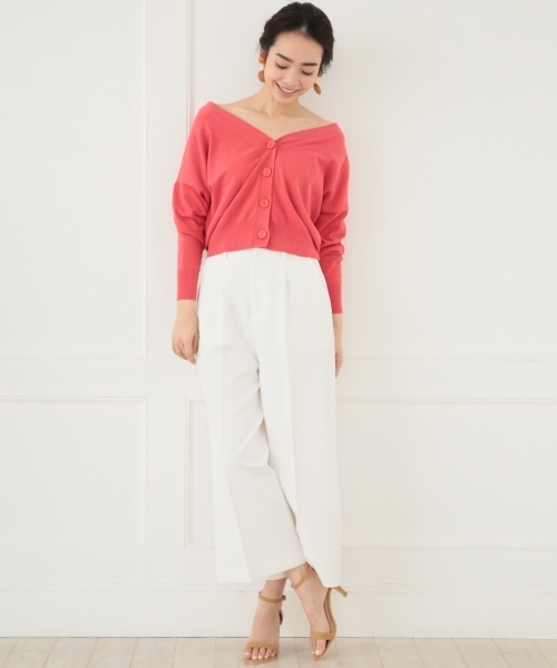 A part by（アパートバイ）の「14GHTCドルマンVカーディガン 745147 （カーディガン/ボレロ・レディース・ブラック/ホワイト/レッド/グレー/ブルー・FREE）」の18枚目の写真