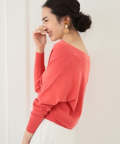 A part by（アパートバイ）の「14GHTCドルマンVカーディガン 745147 （カーディガン/ボレロ・レディース・ブラック/ホワイト/レッド/グレー/ブルー・FREE）」の19枚目の写真