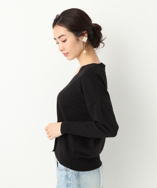 A part by（アパートバイ）の「14GHTCドルマンVカーディガン 745147 （カーディガン/ボレロ・レディース・ブラック/ホワイト/レッド/グレー/ブルー・FREE）」の21枚目の写真