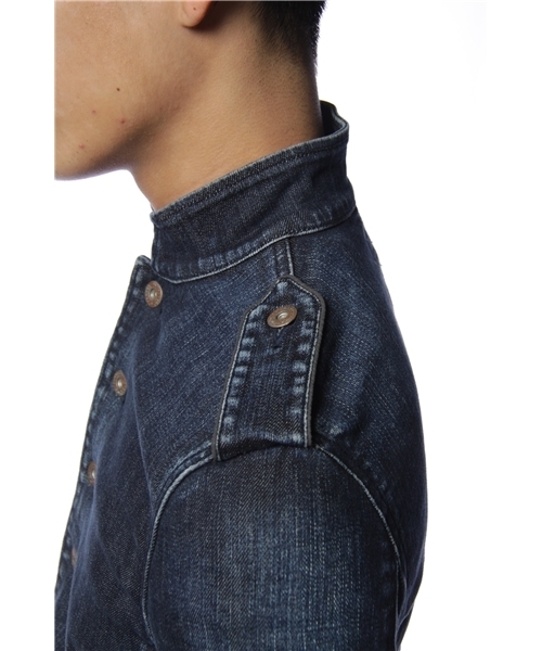 International Gallery BEAMS（インターナショナルギャラリービームス）の「Vaporize / デニムナポレオンジャケット（デニムジャケット・メンズ・ブラック/その他1・MEDIUM/LARGE/SMALL）」の7枚目の写真