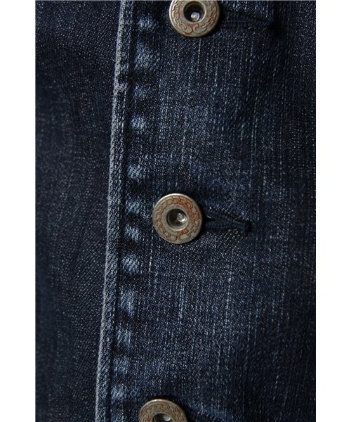 International Gallery BEAMS（インターナショナルギャラリービームス）の「Vaporize / デニムナポレオンジャケット（デニムジャケット・メンズ・ブラック/その他1・MEDIUM/LARGE/SMALL）」の8枚目の写真