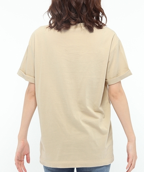 LAKOLE（ラコレ）の「【汗ジミ軽減】ロールアップスリーブクルーネックTシャツ / LAKOLE（Tシャツ/カットソー・レディース・オリーブ/ブラック/アイボリー/グレー/プラム/ホワイト・SMALL/LARGE/MEDIUM）」の18枚目の写真