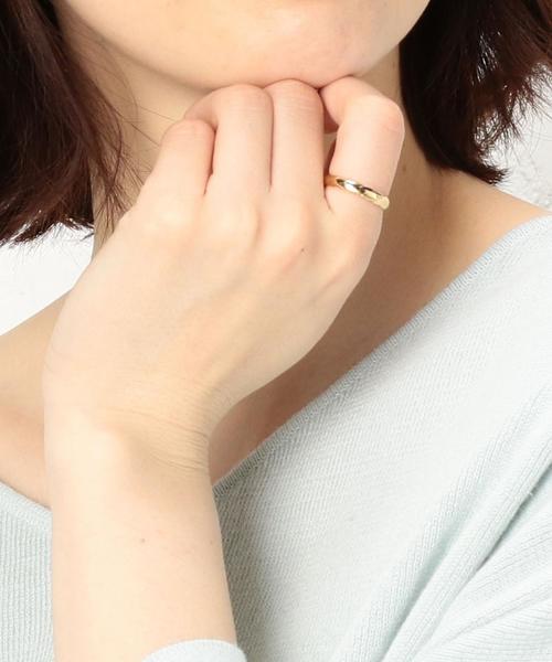 green label relaxing(グリーンレーベルリラクシング)の「KC ツイストメタル/リング ◆(リング・レディース・ゴールド/シルバー・FREE)」の6枚目の写真