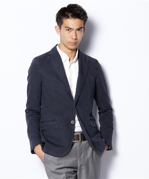 International Gallery BEAMS(インターナショナルギャラリービームス)の「Royal Hem / CTN/LIN 2B(テーラードジャケット・メンズ・オフホワイト/カーキ/ネイビー/ライトグレー・46/48/50/52)」の4枚目の写真