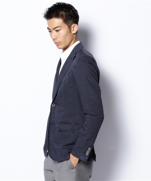 International Gallery BEAMS(インターナショナルギャラリービームス)の「Royal Hem / CTN/LIN 2B(テーラードジャケット・メンズ・オフホワイト/カーキ/ネイビー/ライトグレー・46/48/50/52)」の5枚目の写真
