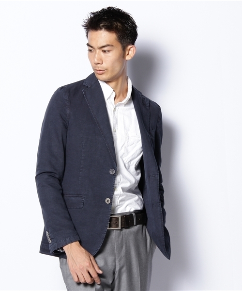 International Gallery BEAMS(インターナショナルギャラリービームス)の「Royal Hem / CTN/LIN 2B(テーラードジャケット・メンズ・オフホワイト/カーキ/ネイビー/ライトグレー・46/48/50/52)」の7枚目の写真