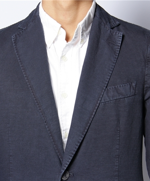 International Gallery BEAMS(インターナショナルギャラリービームス)の「Royal Hem / CTN/LIN 2B(テーラードジャケット・メンズ・オフホワイト/カーキ/ネイビー/ライトグレー・46/48/50/52)」の8枚目の写真