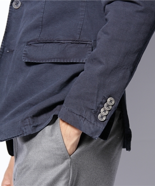 International Gallery BEAMS(インターナショナルギャラリービームス)の「Royal Hem / CTN/LIN 2B(テーラードジャケット・メンズ・オフホワイト/カーキ/ネイビー/ライトグレー・46/48/50/52)」の9枚目の写真