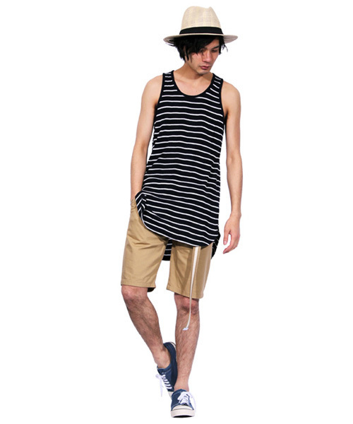 8(eight)(エイト)の「ガチャベルト バックルベルト 150cm ロングタイプ 長い ライン入り(ベルト・メンズ・ベージュ/ネイビー/ホワイト/ブラック/カーキ・FREE)」の8枚目の写真