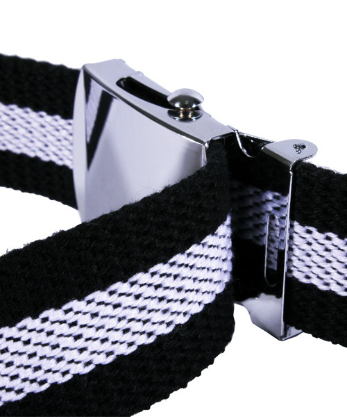 8(eight)(エイト)の「ガチャベルト バックルベルト 150cm ロングタイプ 長い ライン入り(ベルト・メンズ・ベージュ/ネイビー/ホワイト/ブラック/カーキ・FREE)」の14枚目の写真