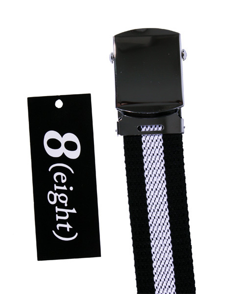 8(eight)(エイト)の「ガチャベルト バックルベルト 150cm ロングタイプ 長い ライン入り(ベルト・メンズ・ベージュ/ネイビー/ホワイト/ブラック/カーキ・FREE)」の17枚目の写真