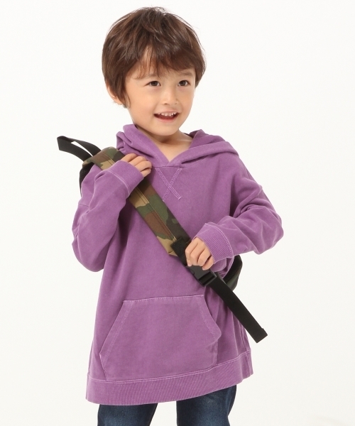 GLOBAL WORK(グローバルワーク)の「【キッズ】ピグメントBIGパーカー長袖/764147(パーカー・キッズ・パープル/イエロー/ピンク・SMALL/LARGE/XX-LARGE/MEDIUM/X-LARGE)」の1枚目の写真