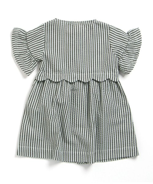 apres les cours（アプレレクール）の「半袖コートワンピース（ワンピース・キッズ・カーキ/ネイビー/ピンク・80/90/130/110/140/120/100）」の12枚目の写真