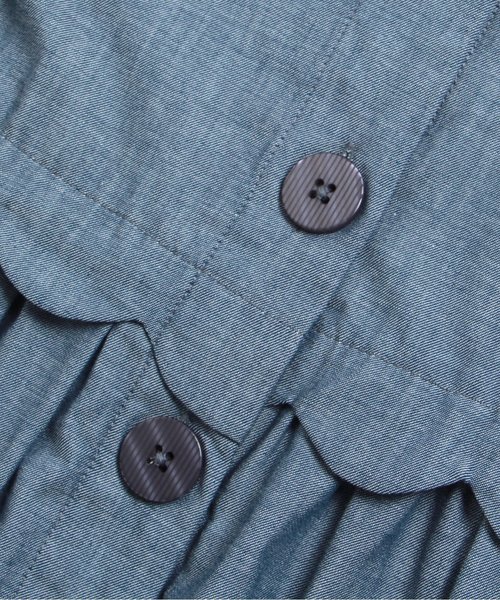 apres les cours（アプレレクール）の「半袖コートワンピース（ワンピース・キッズ・カーキ/ネイビー/ピンク・80/90/130/110/140/120/100）」の9枚目の写真