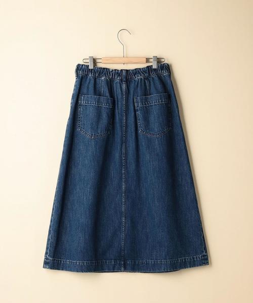 coen（コーエン）の「【大人気・追加生産】USAコットンデニムスカート（デニムスカート・レディース・ネイビー/コバルトブルー・LARGE/MEDIUM）」の3枚目の写真