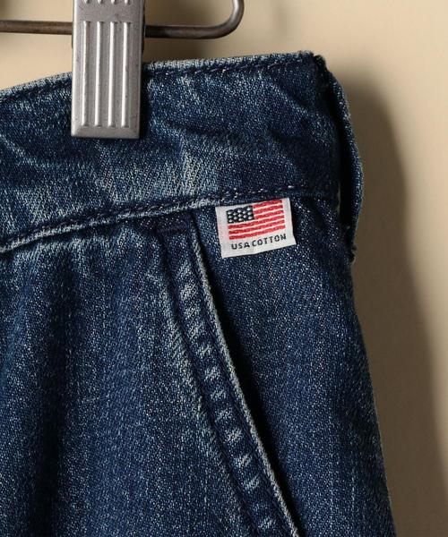 coen（コーエン）の「【大人気・追加生産】USAコットンデニムスカート（デニムスカート・レディース・ネイビー/コバルトブルー・LARGE/MEDIUM）」の6枚目の写真