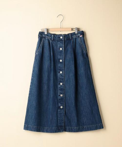 coen（コーエン）の「【大人気・追加生産】USAコットンデニムスカート（デニムスカート・レディース・ネイビー/コバルトブルー・LARGE/MEDIUM）」の16枚目の写真