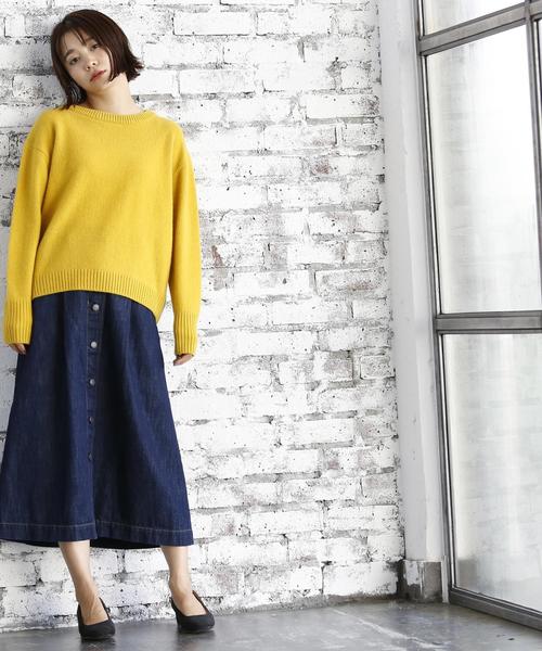 coen（コーエン）の「【大人気・追加生産】USAコットンデニムスカート（デニムスカート・レディース・ネイビー/コバルトブルー・LARGE/MEDIUM）」の18枚目の写真