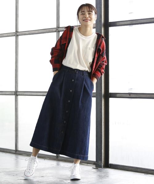 coen（コーエン）の「【大人気・追加生産】USAコットンデニムスカート（デニムスカート・レディース・ネイビー/コバルトブルー・LARGE/MEDIUM）」の20枚目の写真