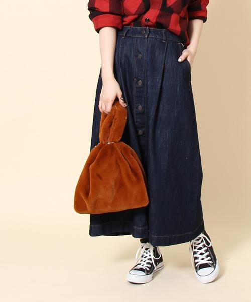 coen（コーエン）の「【大人気・追加生産】USAコットンデニムスカート（デニムスカート・レディース・ネイビー/コバルトブルー・LARGE/MEDIUM）」の21枚目の写真