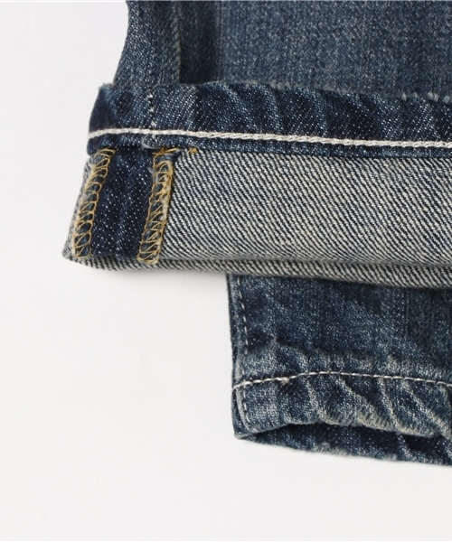 OLD BETTY'S(オールドベティーズ)の「Denim 5Pocket Damage Pants/デニム5ポケットダメージパンツ(デニムパンツ・レディース・インディゴブルー・S/M)」の3枚目の写真