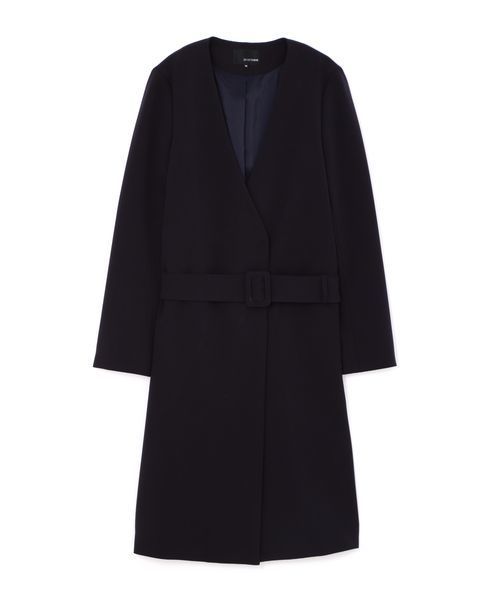 22 OCTOBRE（ヴァンドゥ－オクトーブル）の「スポンジＷクロスノーカラーコート（その他アウター・レディース・グレー/ブルー/ネイビー・38/40）」の3枚目の写真