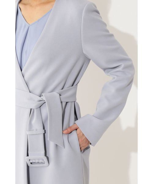 22 OCTOBRE（ヴァンドゥ－オクトーブル）の「スポンジＷクロスノーカラーコート（その他アウター・レディース・グレー/ブルー/ネイビー・38/40）」の11枚目の写真