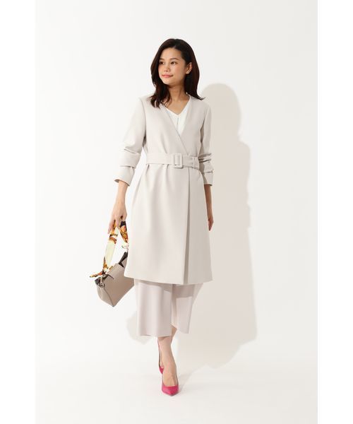 22 OCTOBRE（ヴァンドゥ－オクトーブル）の「スポンジＷクロスノーカラーコート（その他アウター・レディース・グレー/ブルー/ネイビー・38/40）」の14枚目の写真