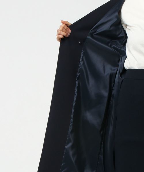 22 OCTOBRE（ヴァンドゥ－オクトーブル）の「スポンジＷクロスノーカラーコート（その他アウター・レディース・グレー/ブルー/ネイビー・38/40）」の5枚目の写真